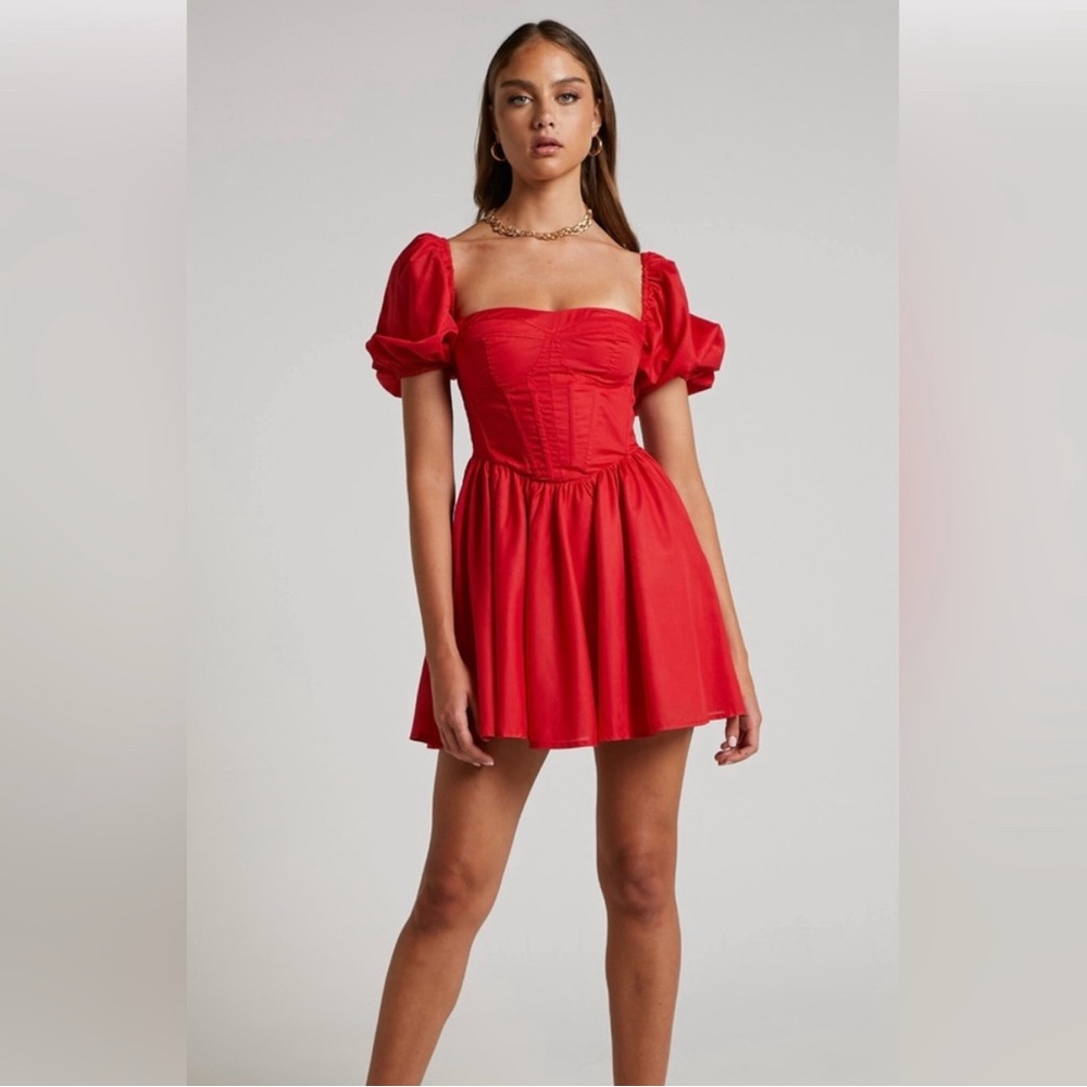 Showpo Vibrant Red Mini Dress - Picture 4 of 4